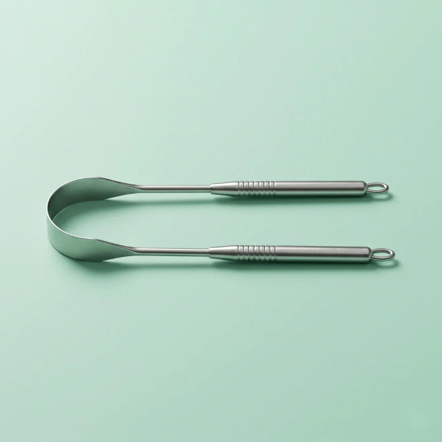 Raspador Limpiador Lengua Limpieza Lingual Facil Acero Inoxidable