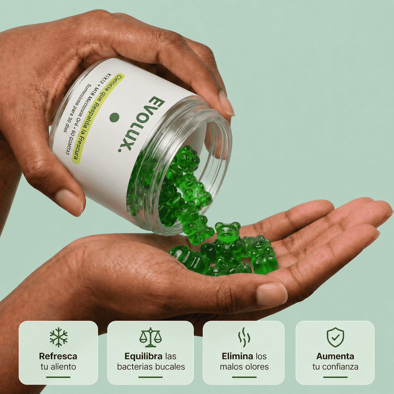 EVOLUX ™ Gomitas Funcionales contra el mal aliento
