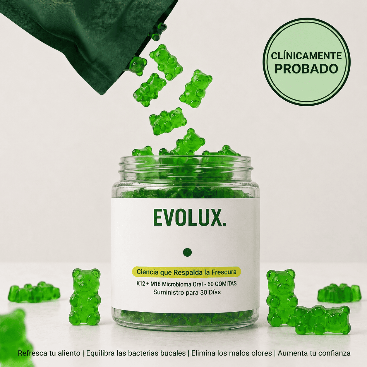 EVOLUX ™ Gomitas Funcionales contra el mal aliento