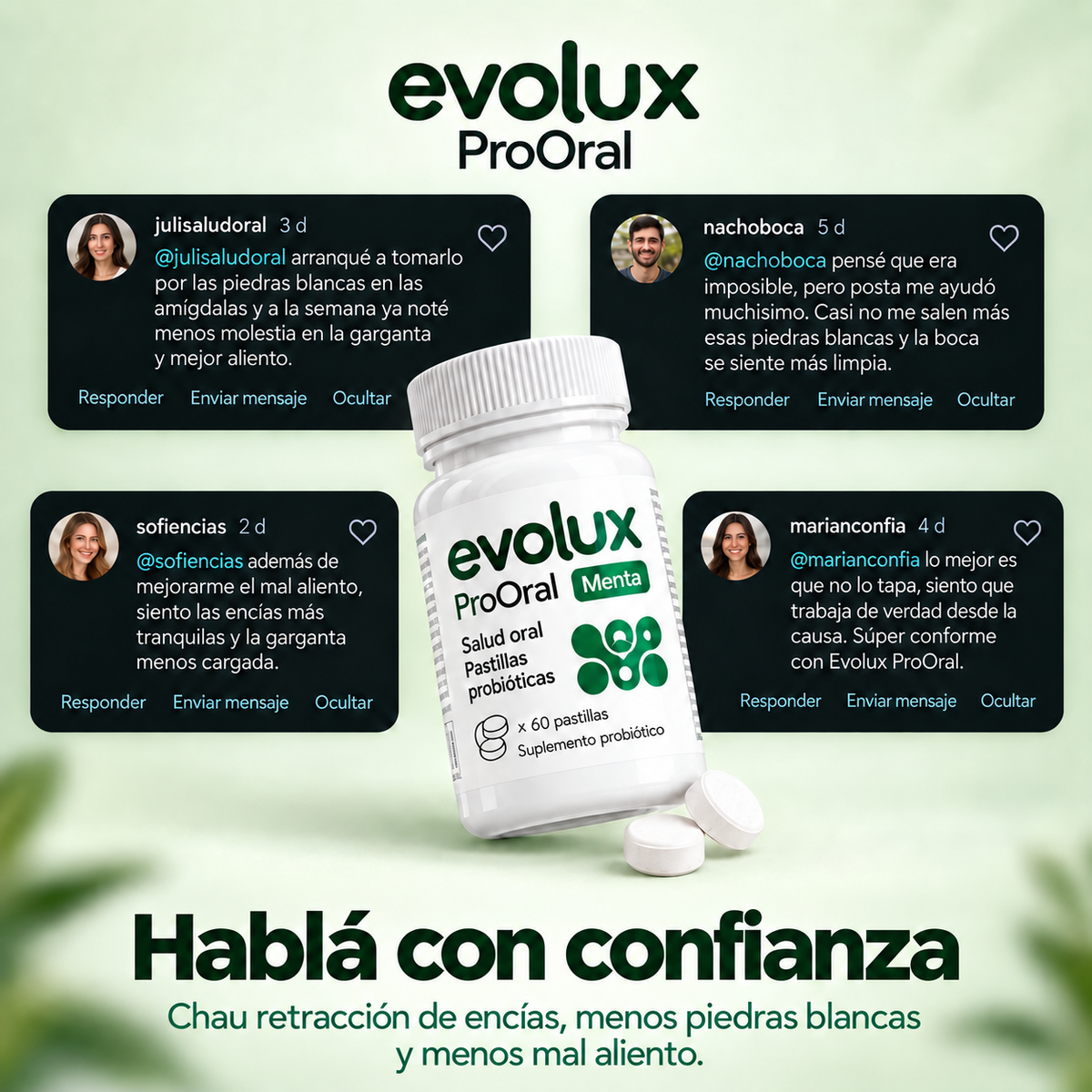 Evolux™ - Probiotico oral para Aliento Fresco