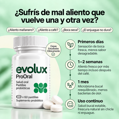 Evolux™ - Probiotico oral para Aliento Fresco